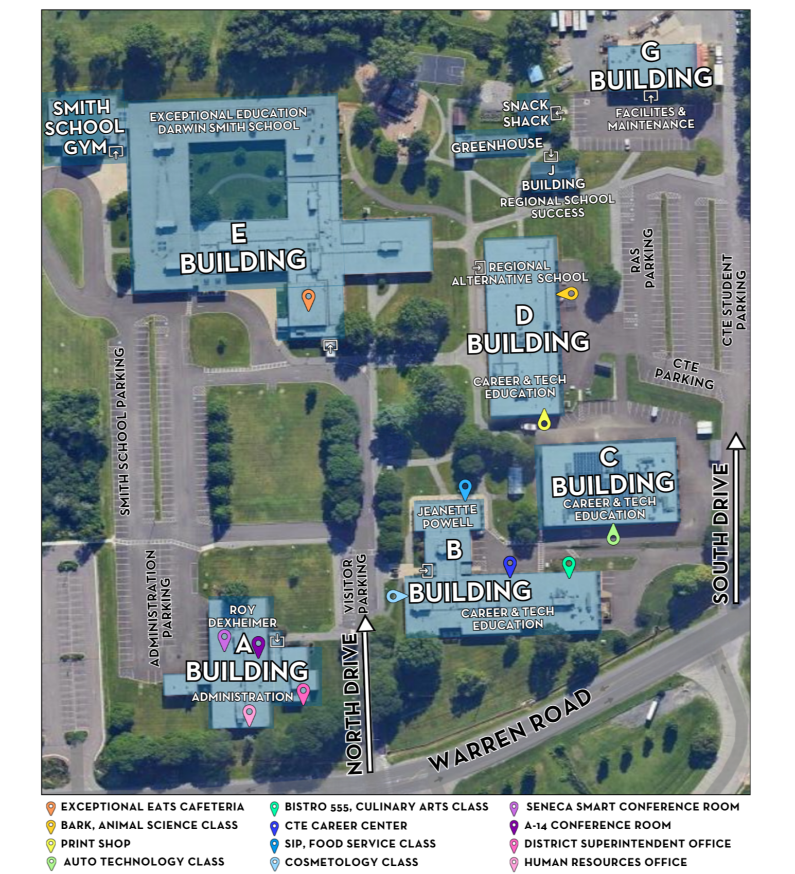 TST BOCES main campus map