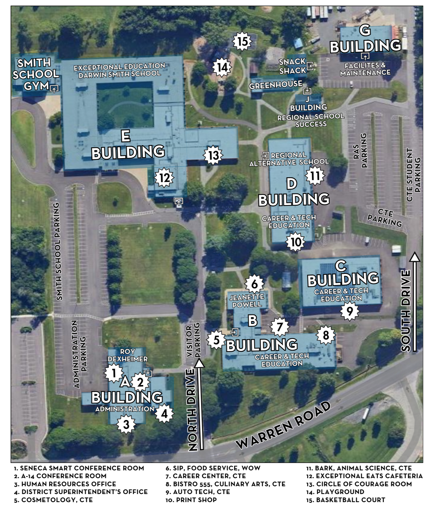 TST BOCES main campus map