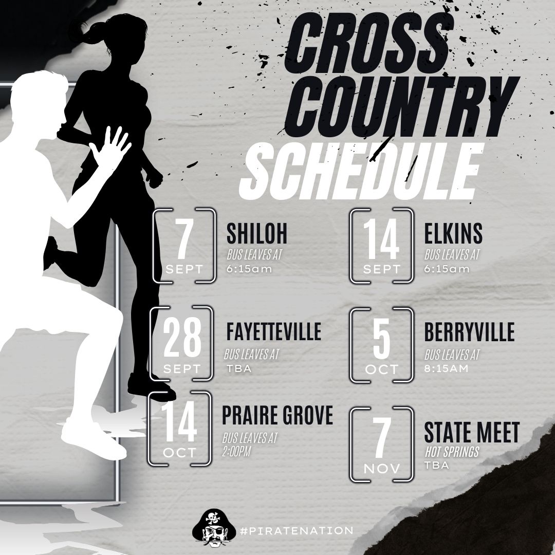 2024-2025 Cross Country Schedule