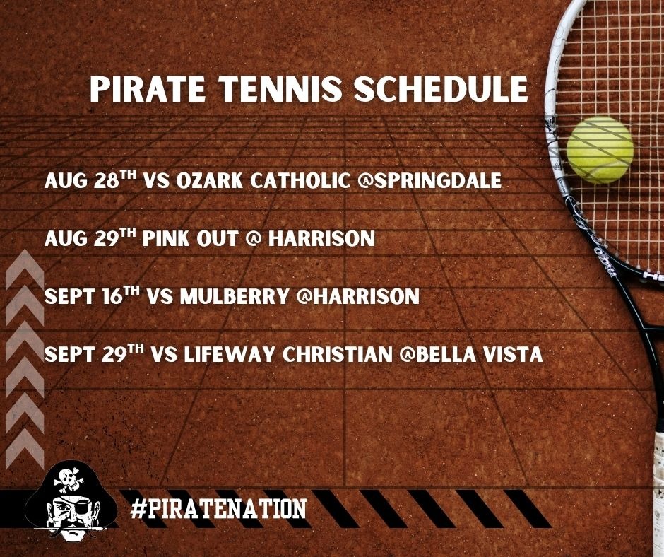 Pirate Tennis Schedule 2025-2026