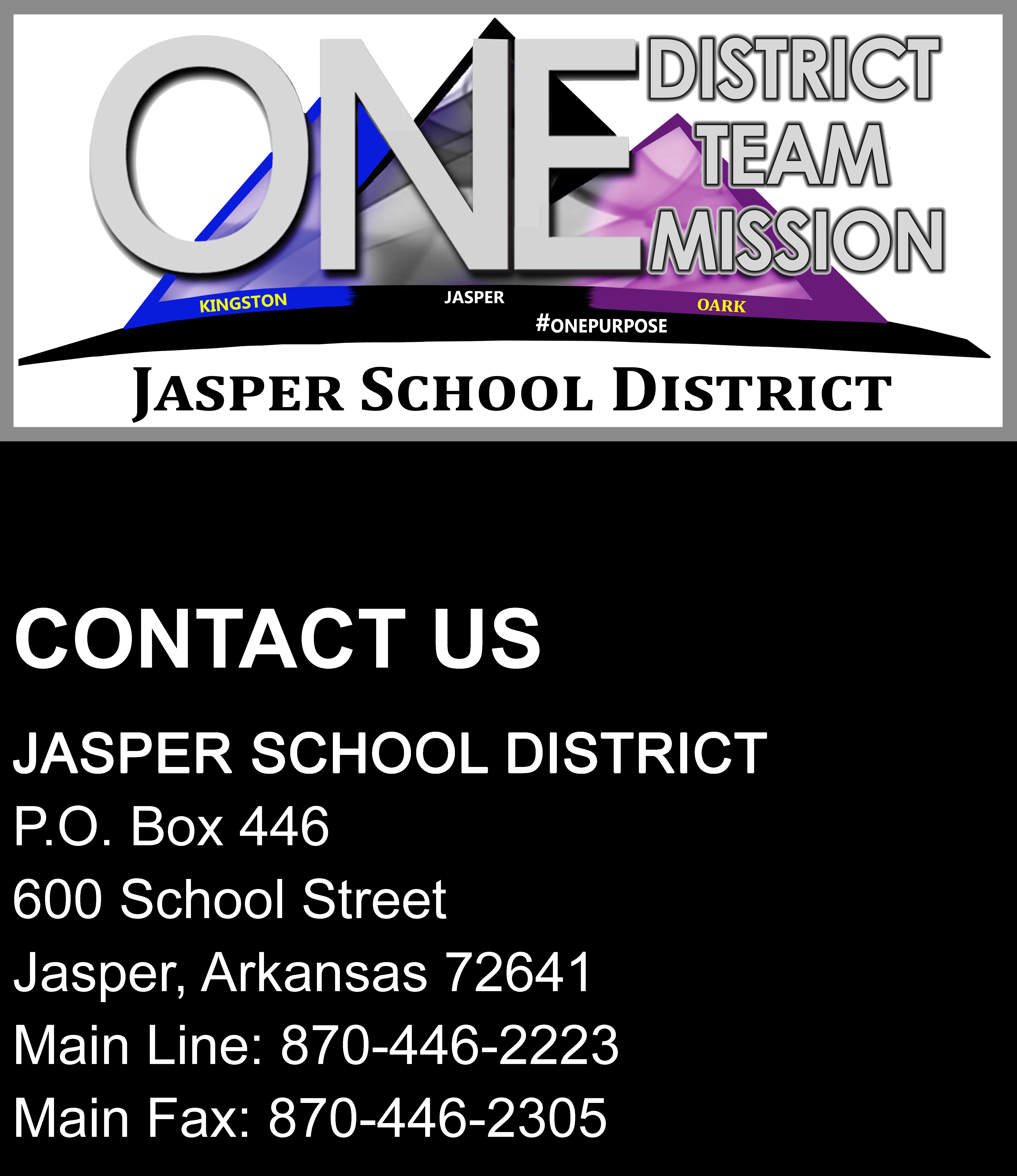 Jasper School District Contact Card