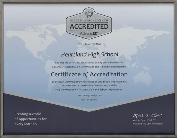 Cognia certificate 2021