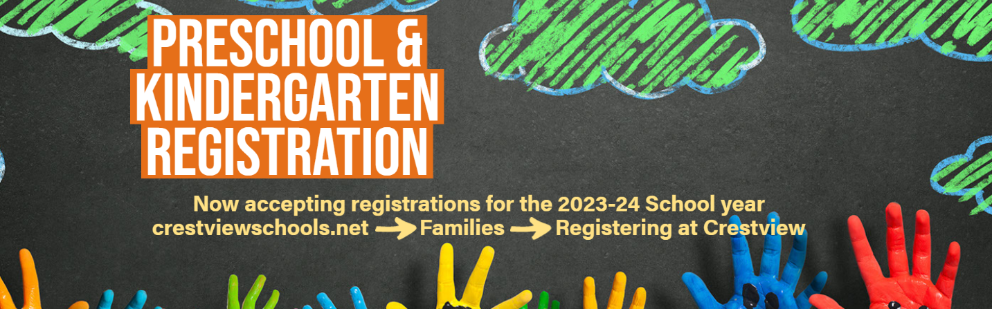 Kindergarten and Preschool Registration is open