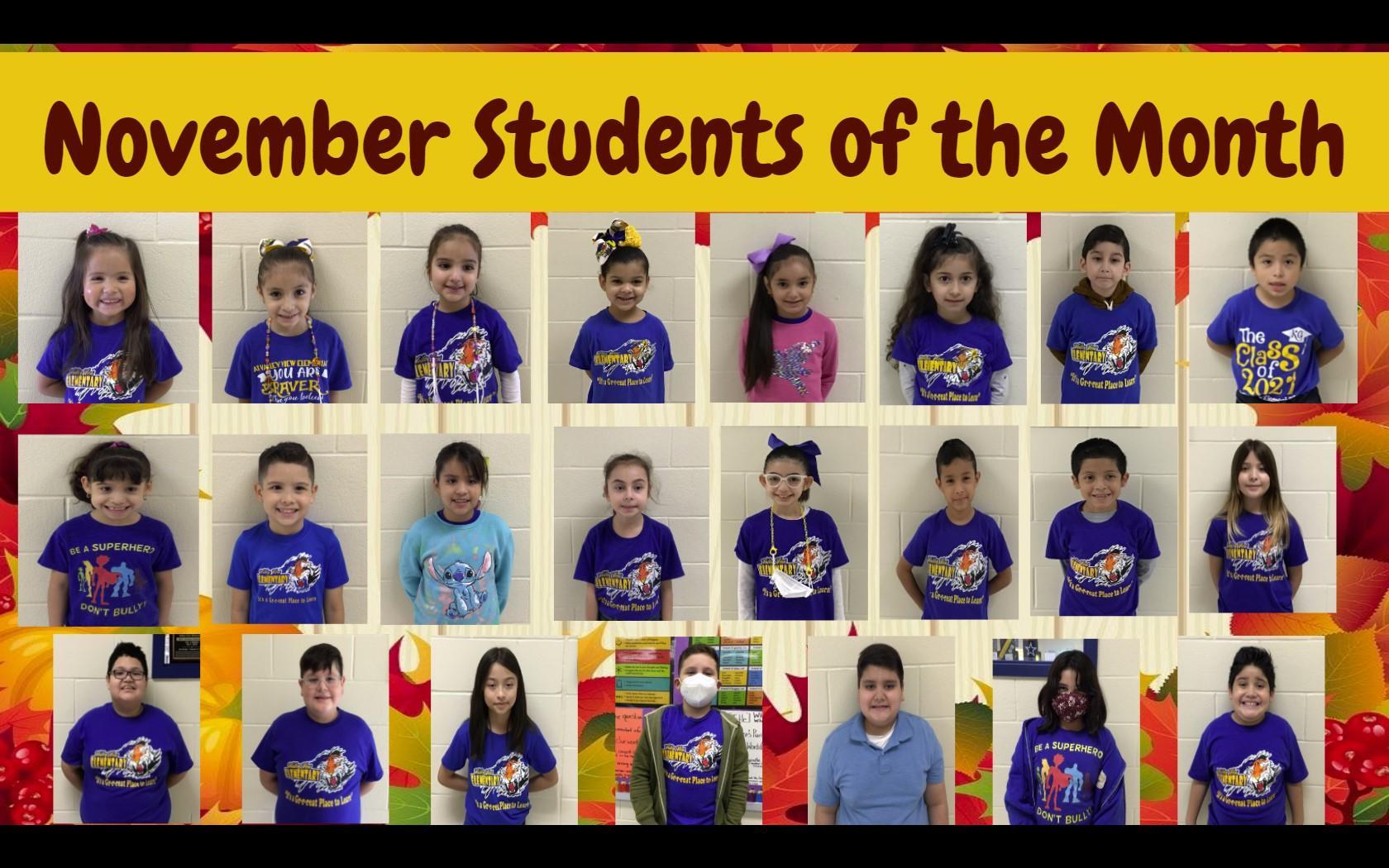 Student Recognition Valley View Elementary School