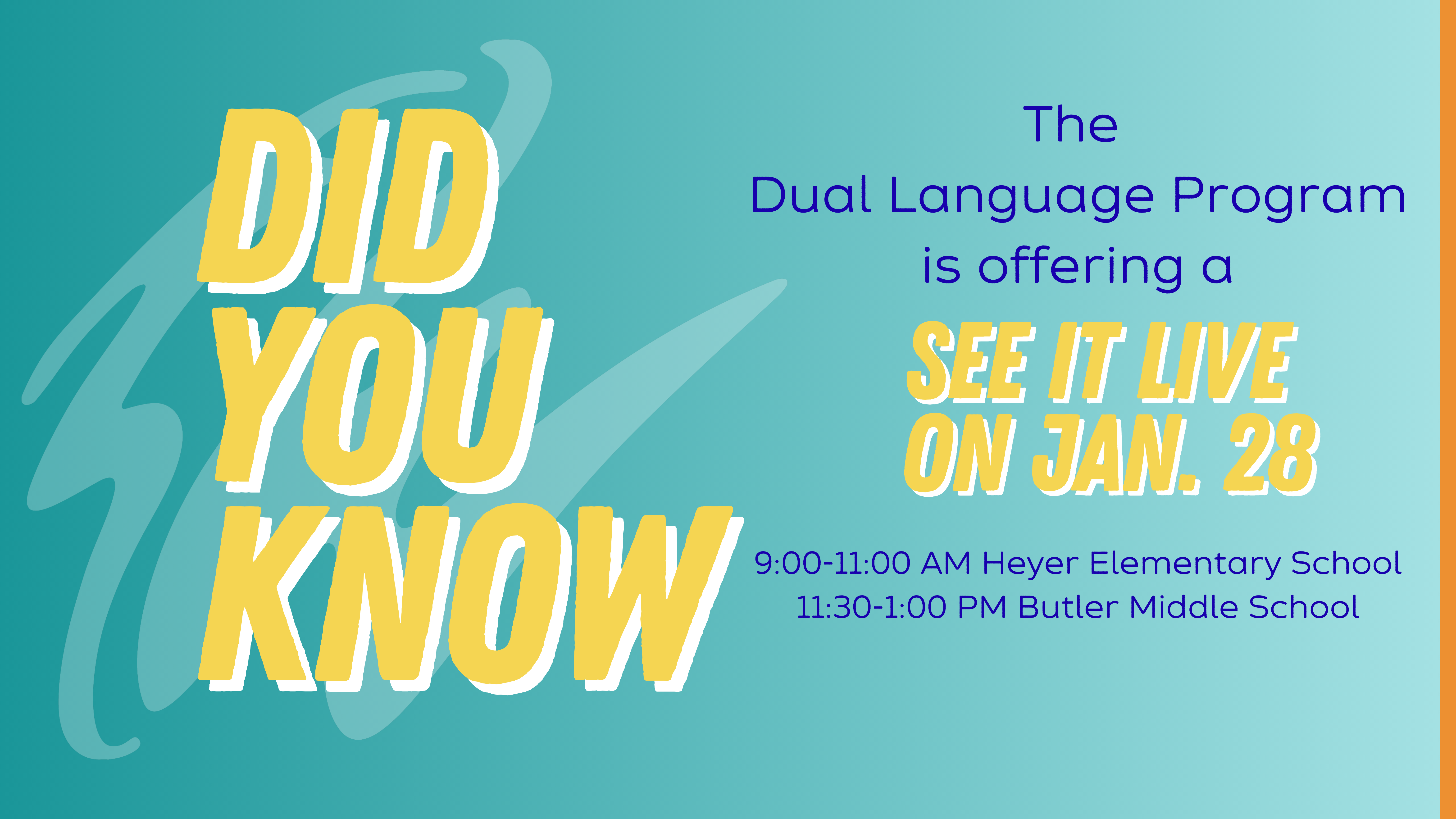 Did You Know - See it Live