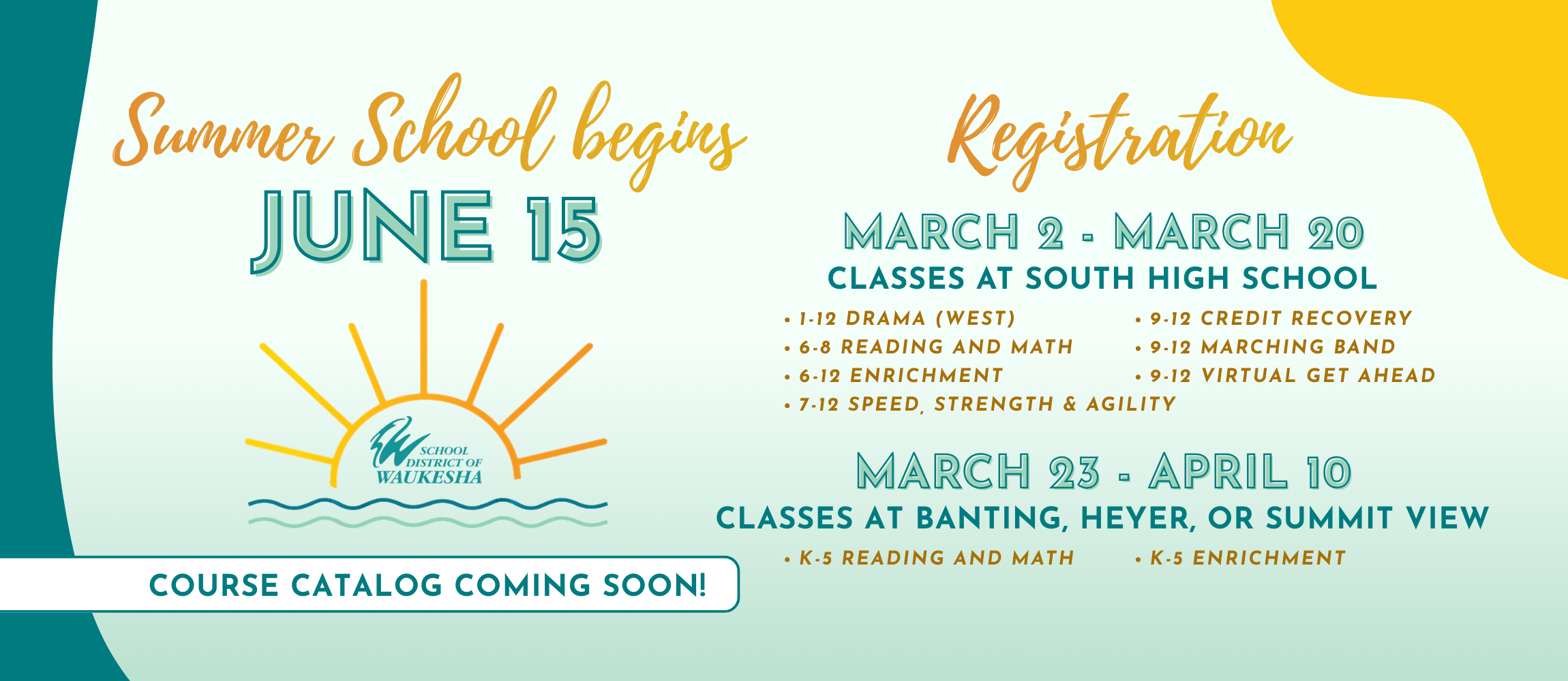 Summer School Registration