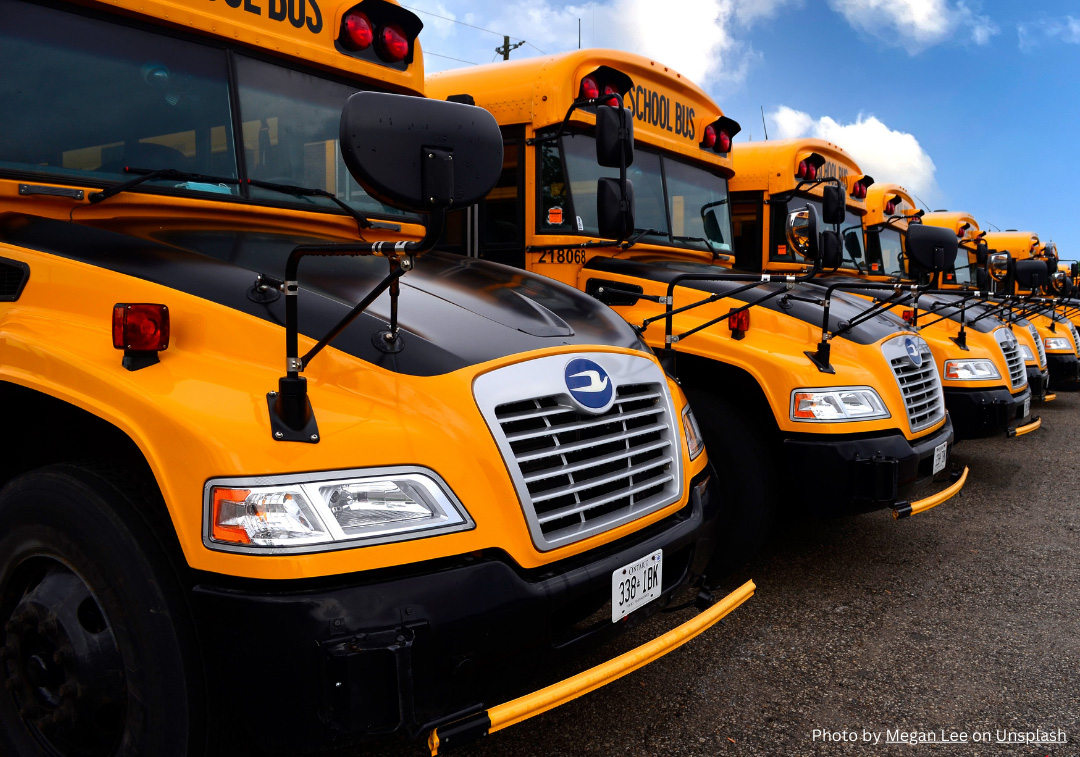 Photo of school buses by Megan Lee on Unsplash