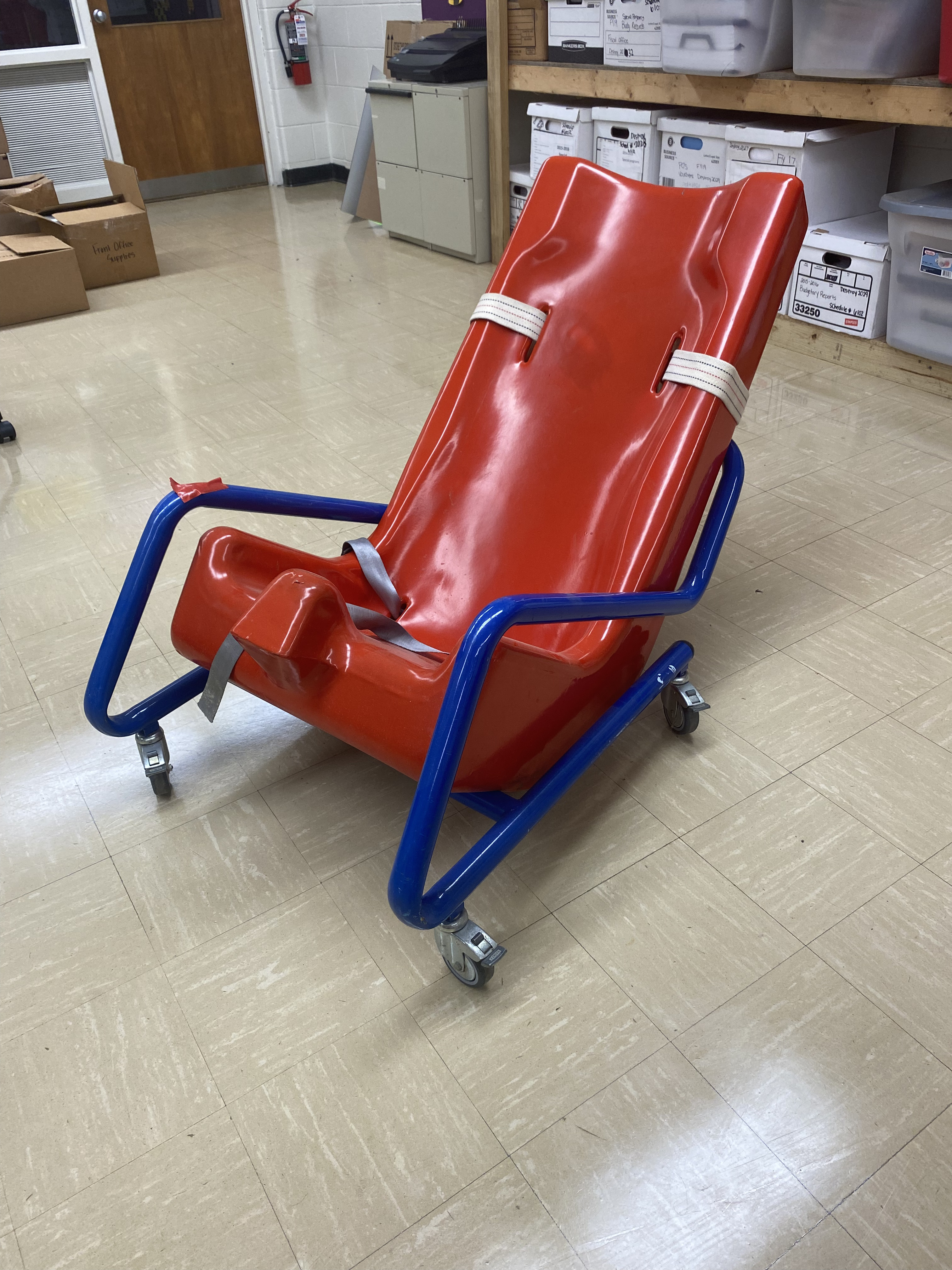 Cart With Red Chair