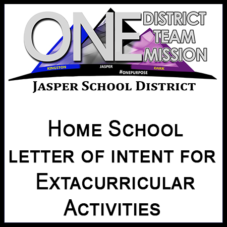 Home School Letter of Intent for  Extracurricular Activities