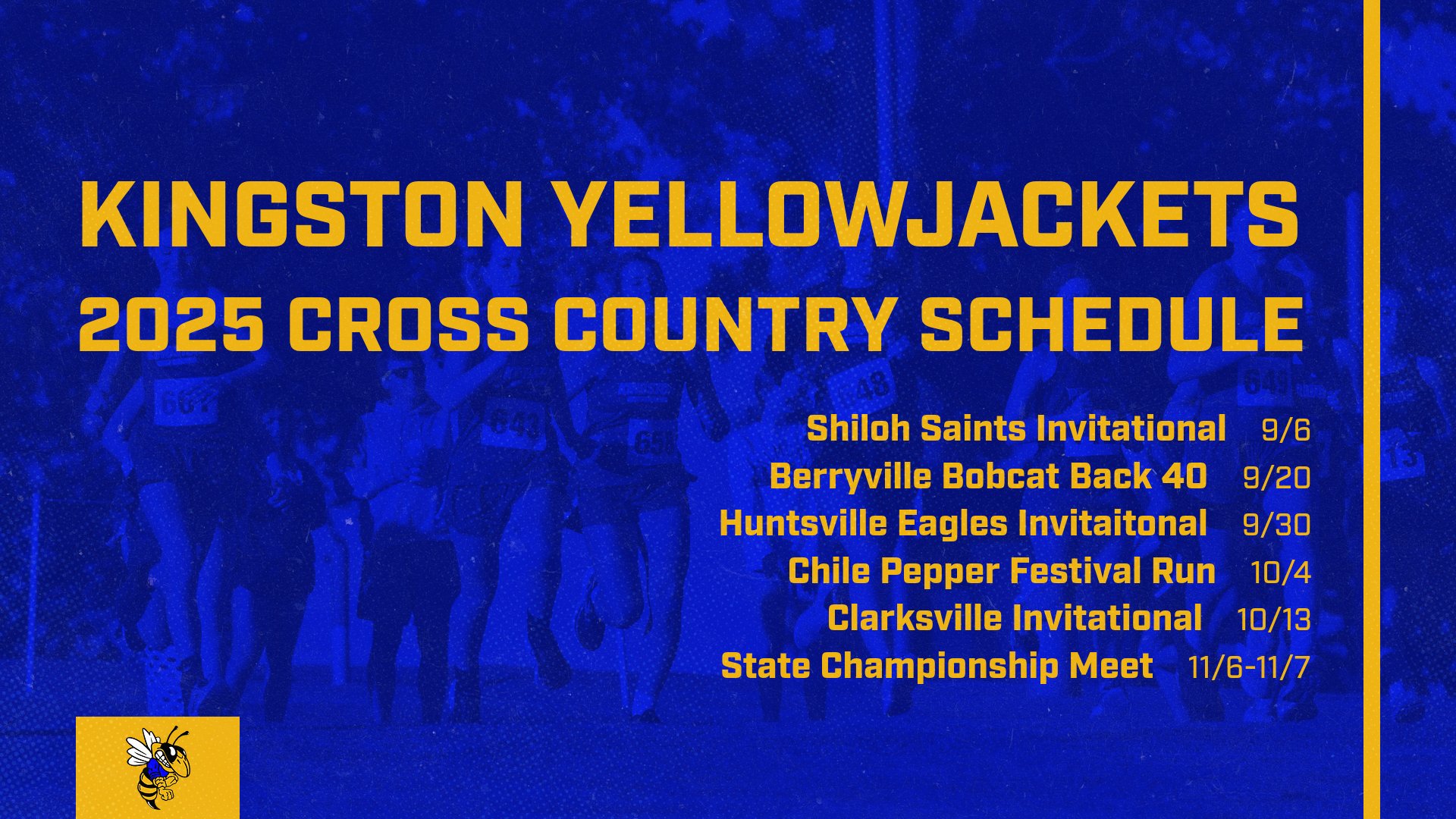 Cross County Schedule 2025-2026