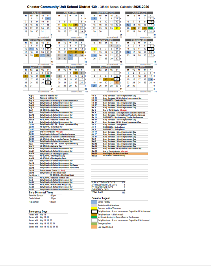 2024-2025 School Calendar revised