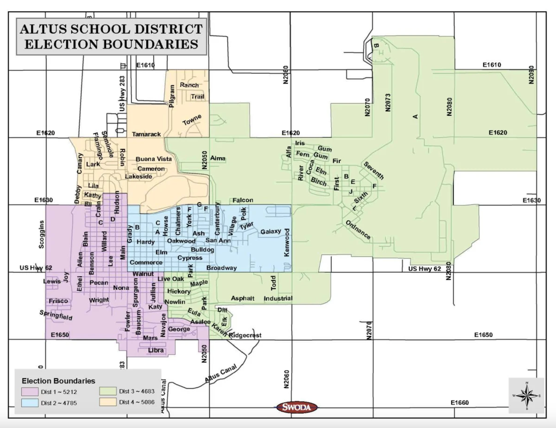 altus school district election boundaries