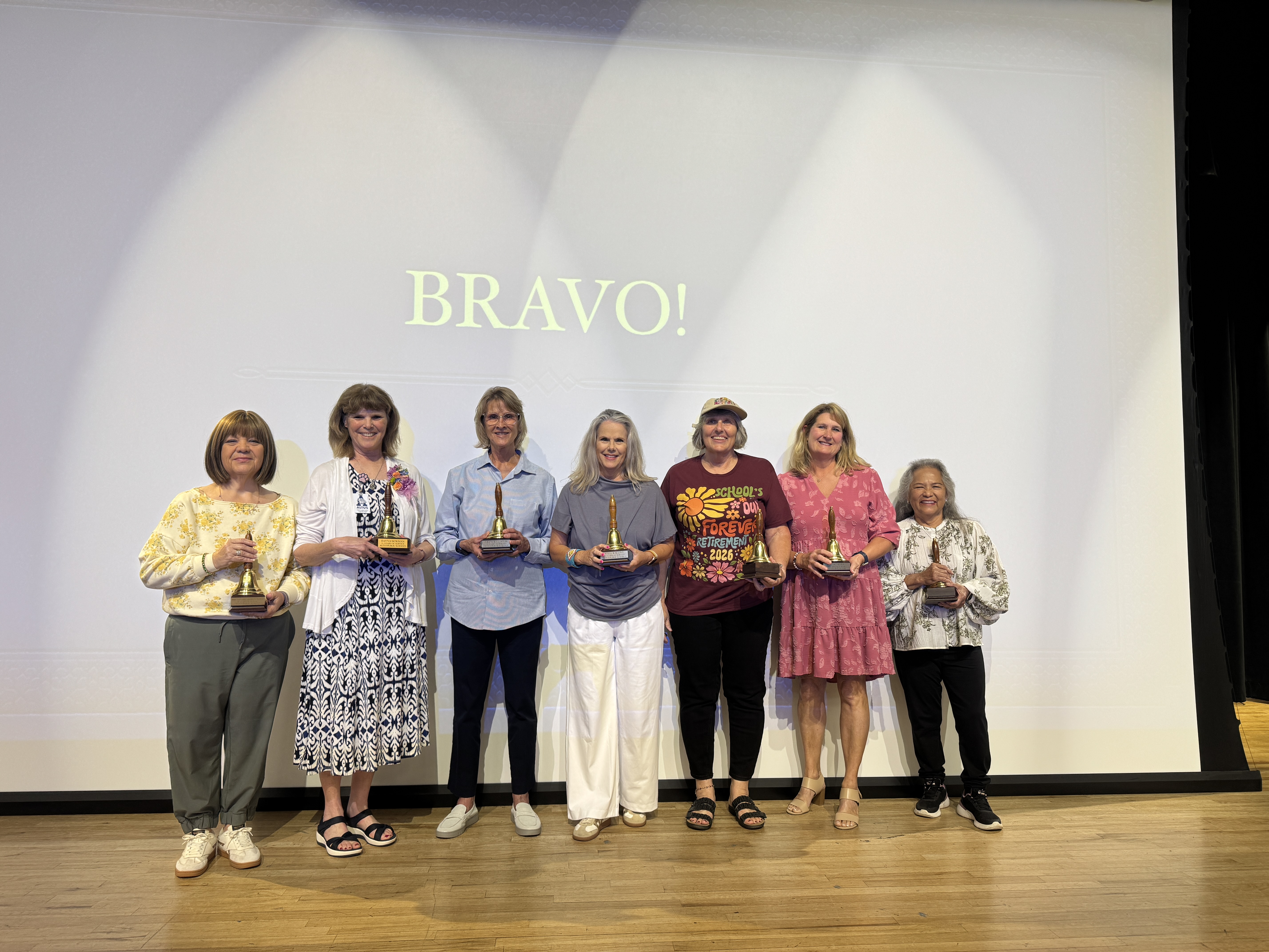 Congratulations to our 2026 Altus Public Schools Retirees! 
