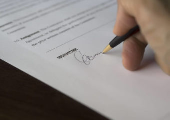 Application being sign