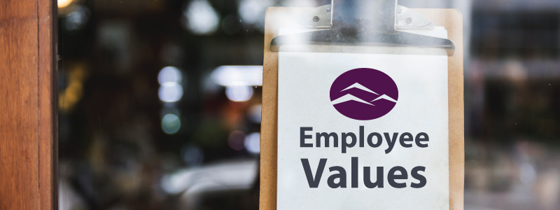 Employee Values banner