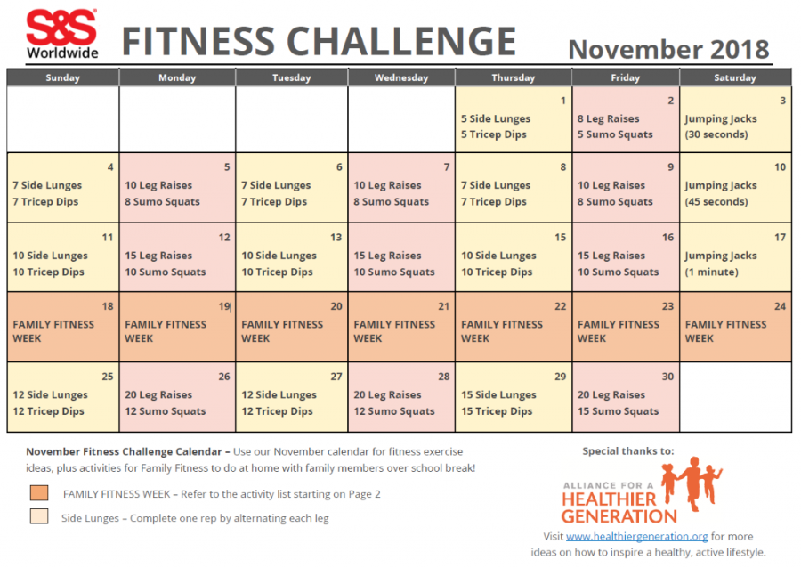 November 2018 Fitness Challenge