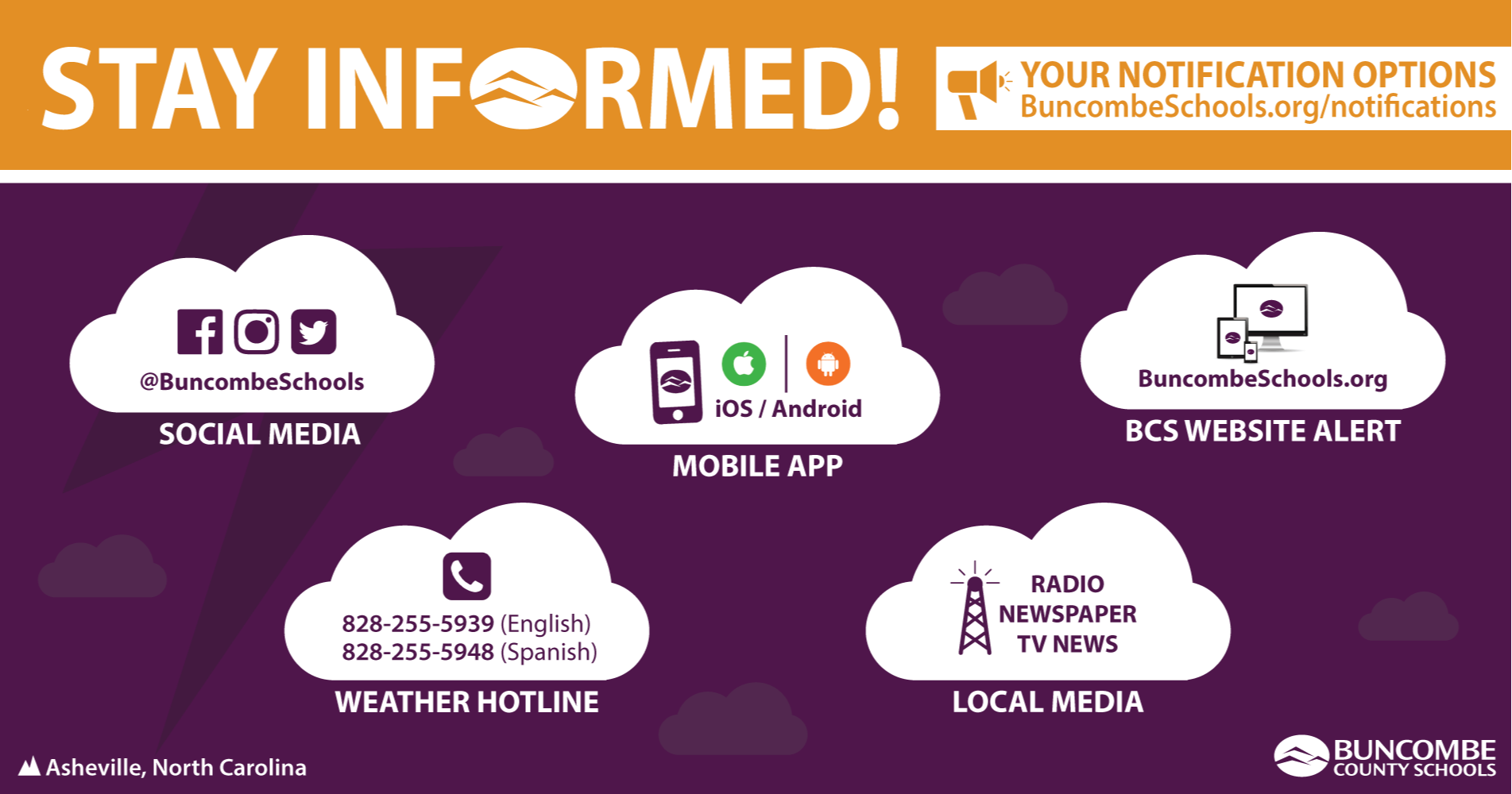 Weather & Safety Information | Buncombe County Schools