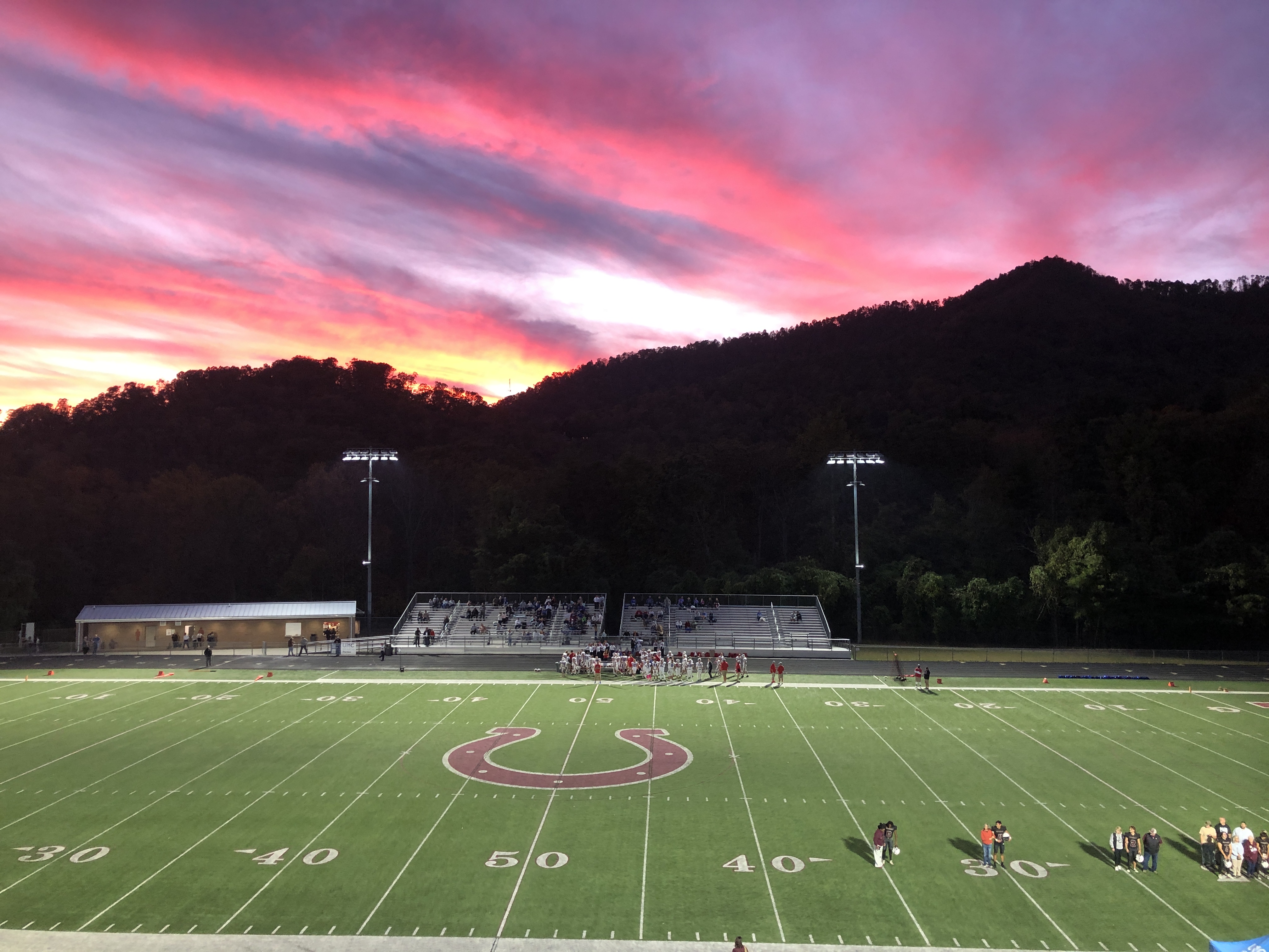 Sunset over owen high stadium
