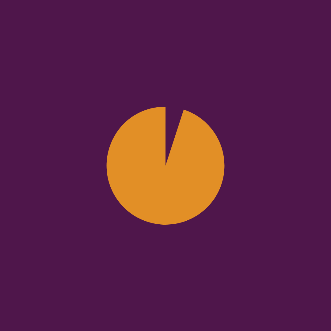 95% pie graph