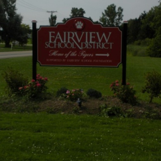 Fairview School District signage