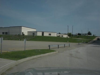 Before photo of district landscape with no trees
