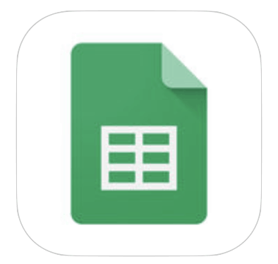 Google Sheets app icon