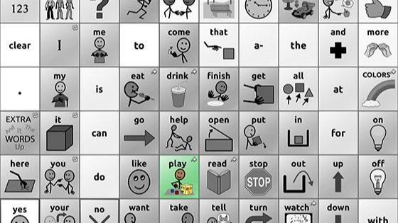 Image representing a printable display that highlights the word "play".