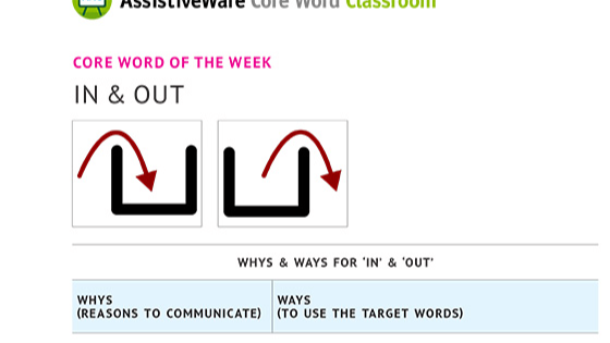 Graphic preview of the lesson plan PDF of the word "out"