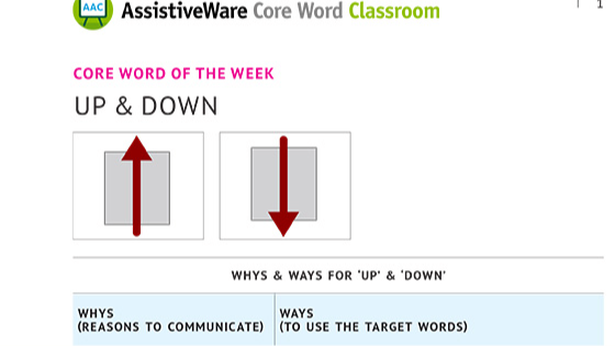 lesson planner with the word "up"