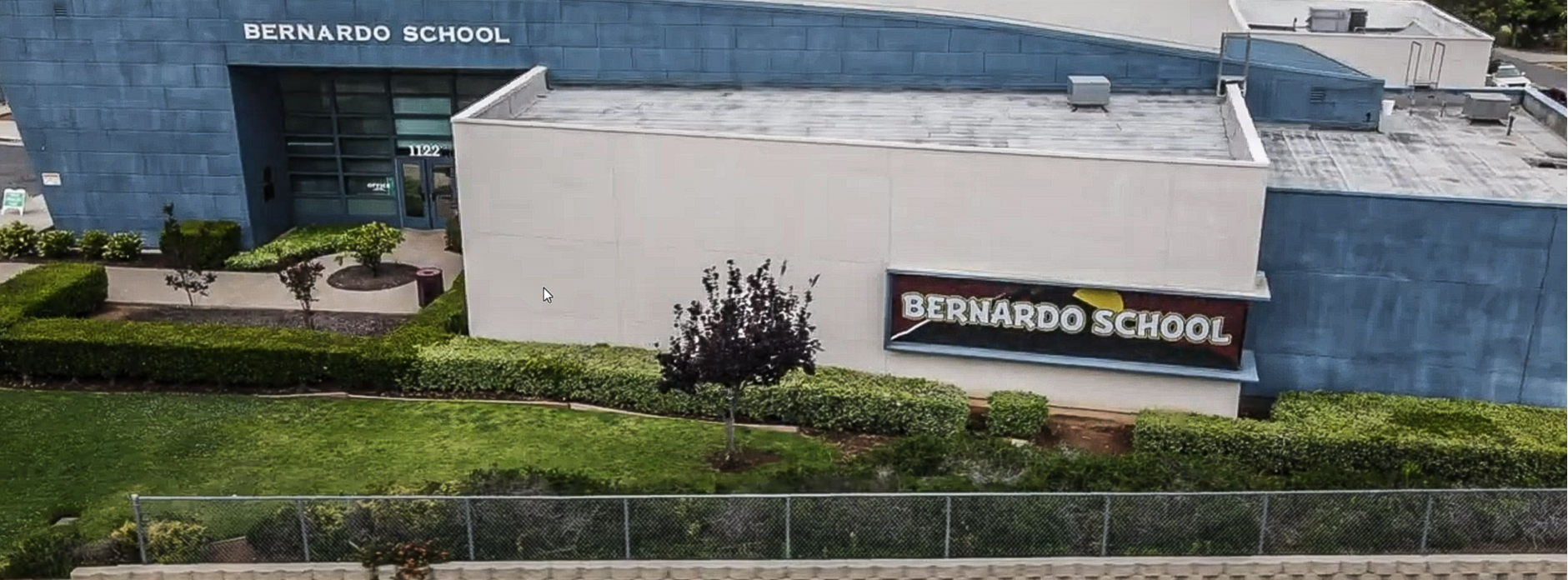 Bernardo Elementary exterior drone shot