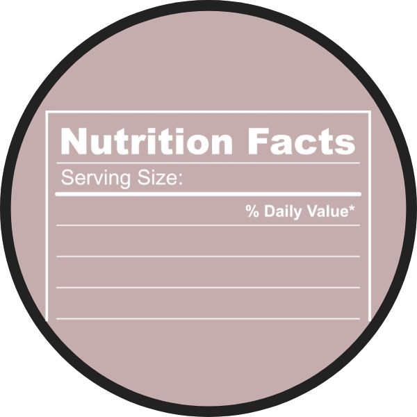 Nutrition Facts: Serving size and %Daily Value