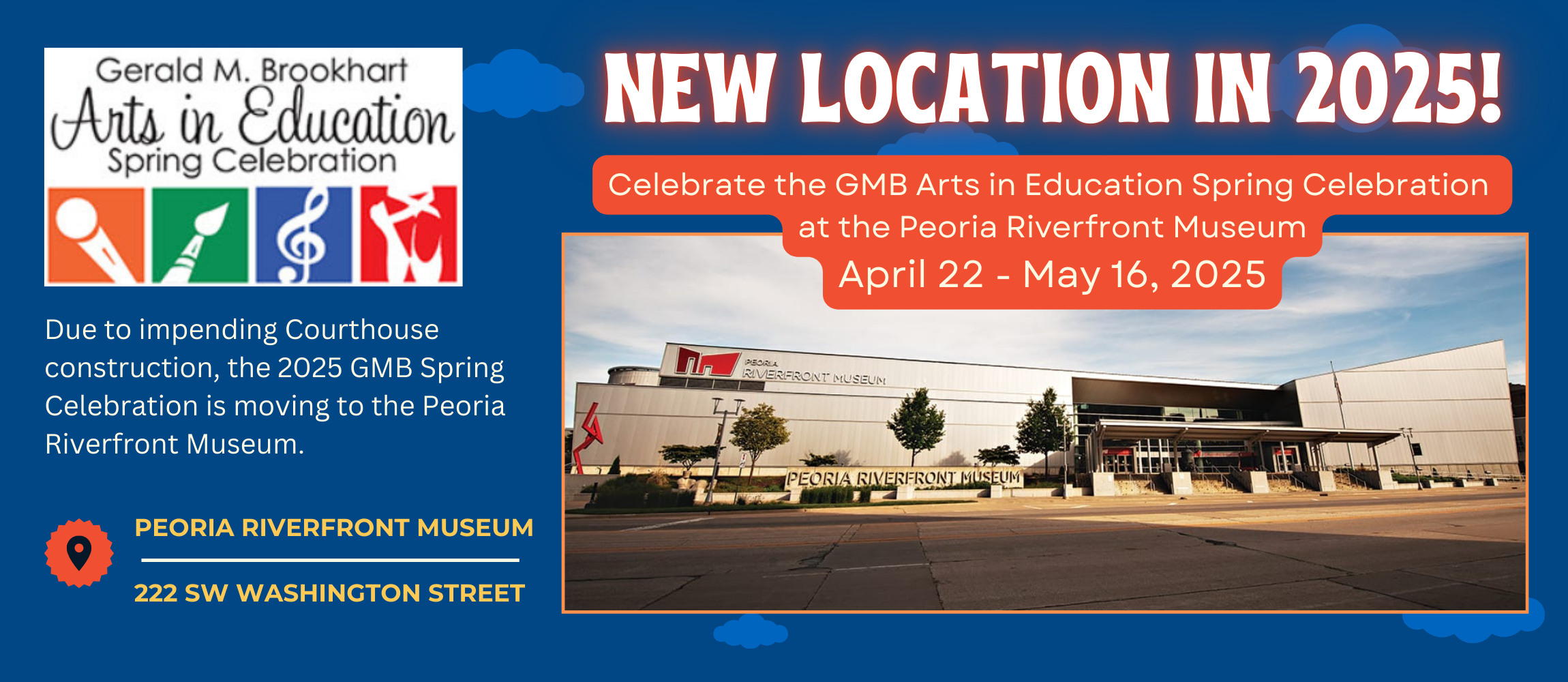 GMB is Moving to Peoria Riverfront Museum in 2025