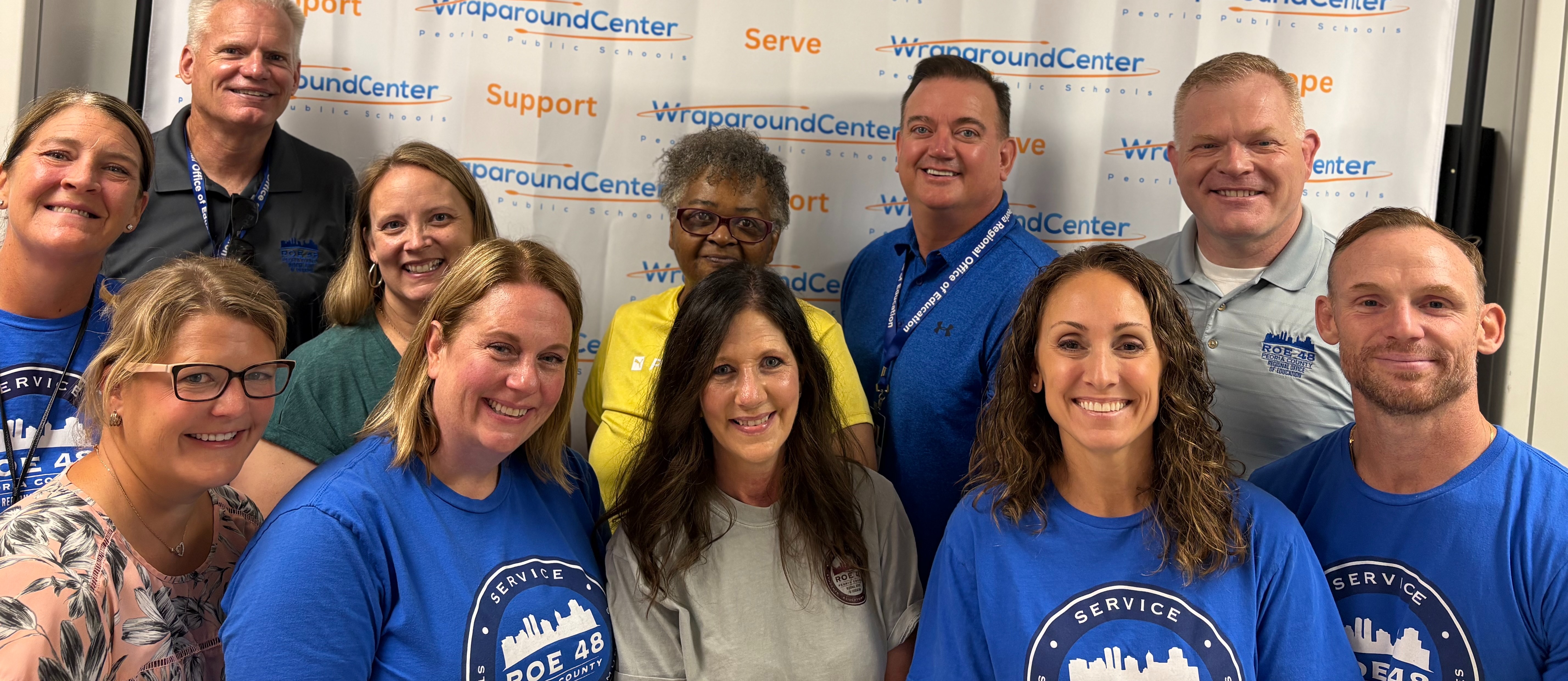 ROE 48 Leadership team serving at the Wraparound Center