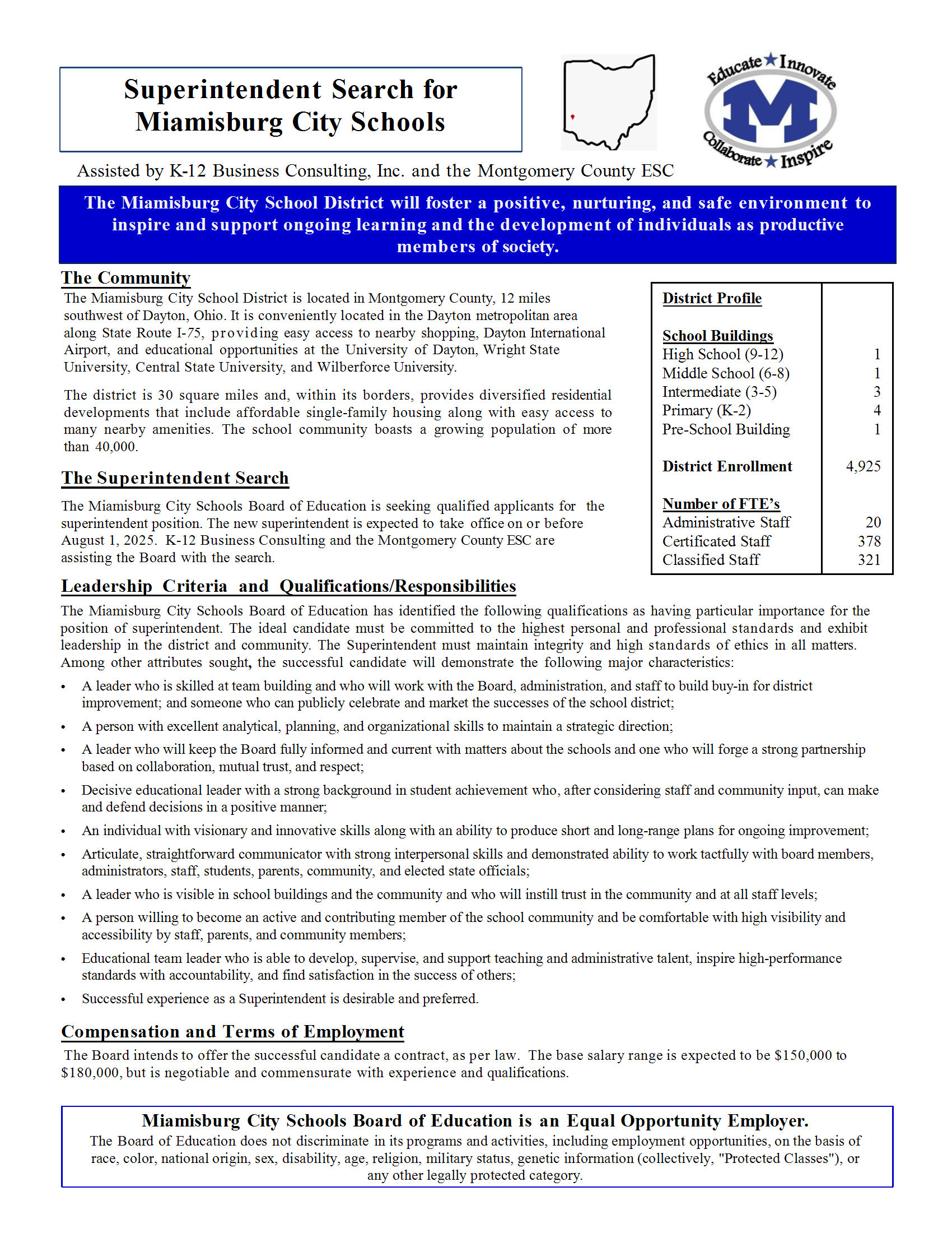 Superintendent Search Brochure