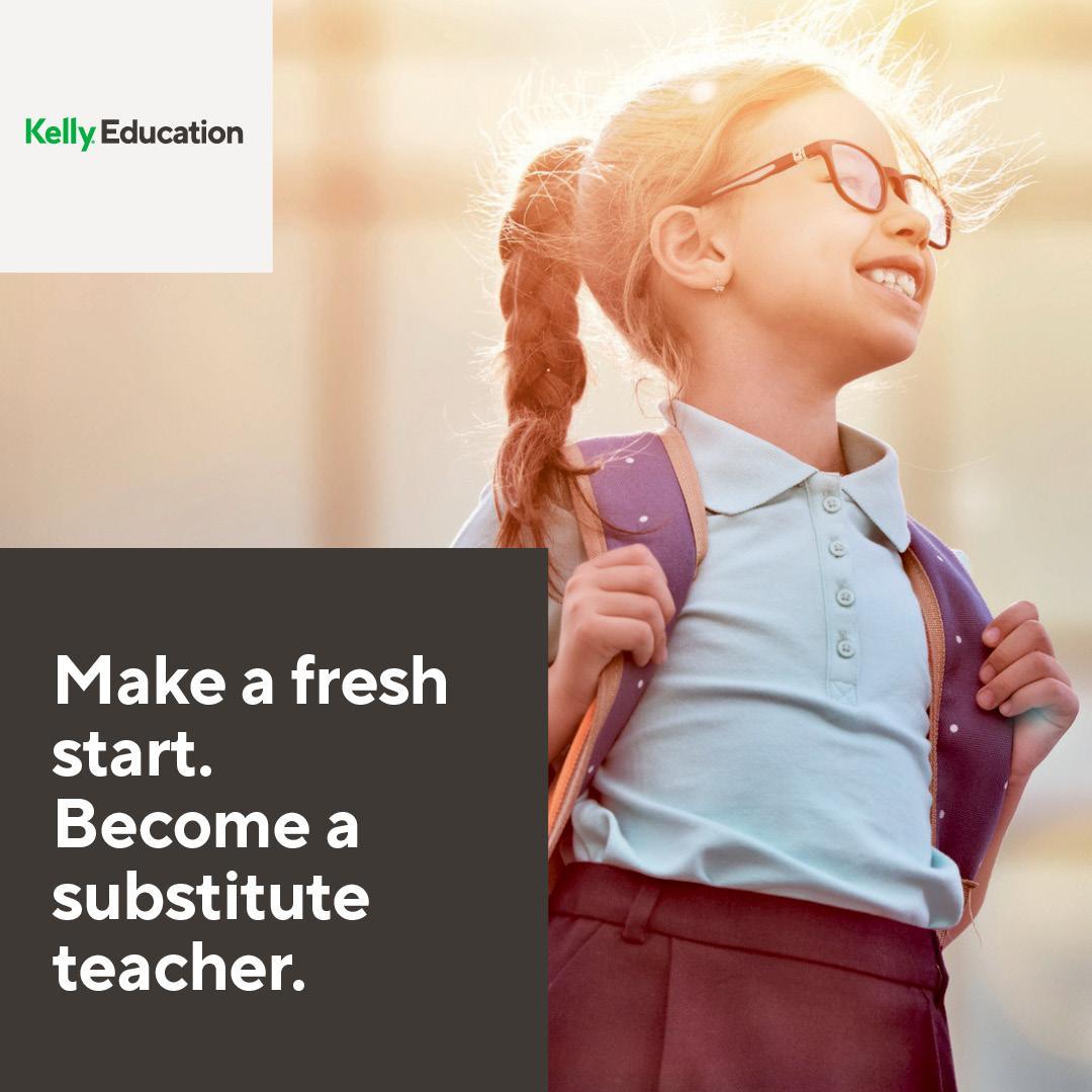 Make a fresh start. Become a substitute teacher.