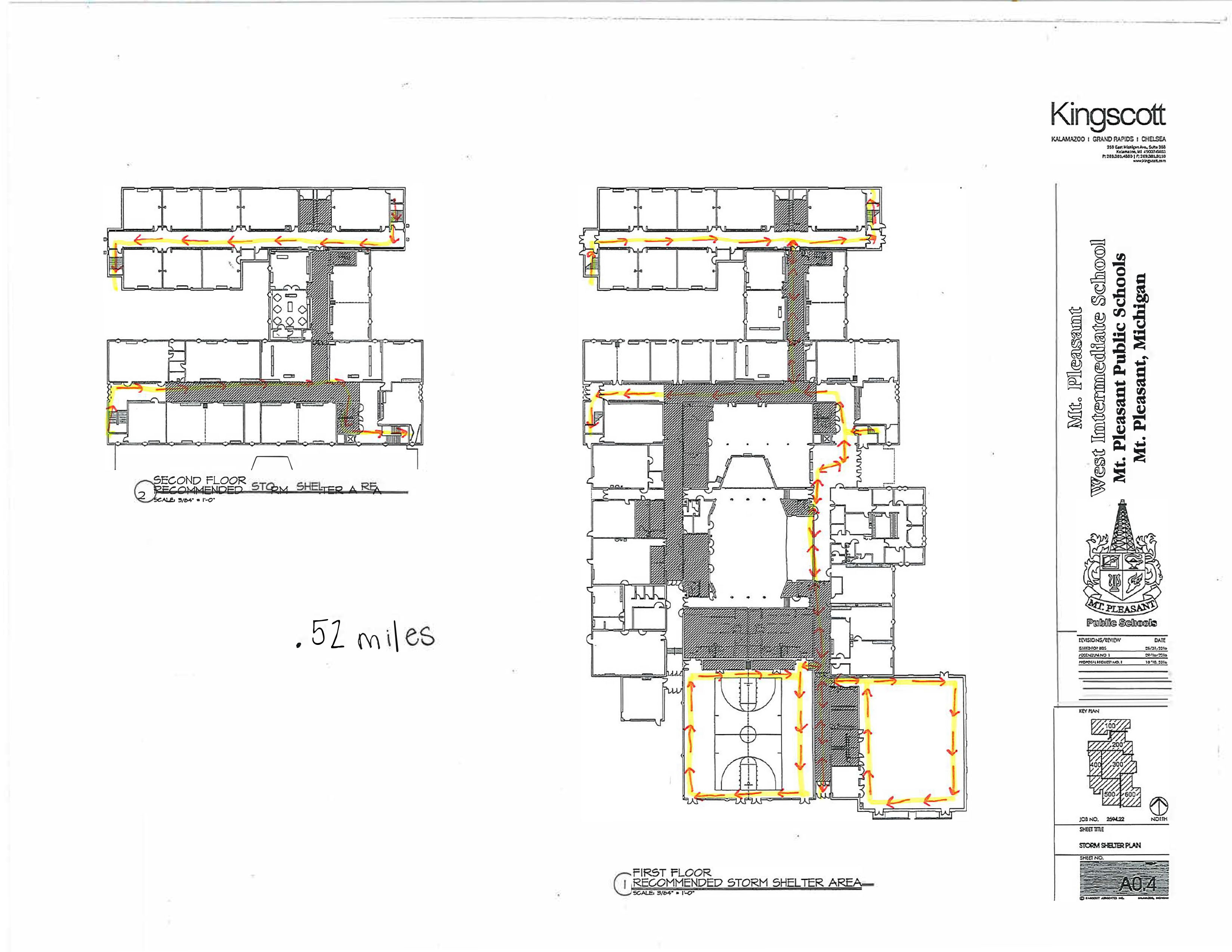 Middle School Indoor Walk Map