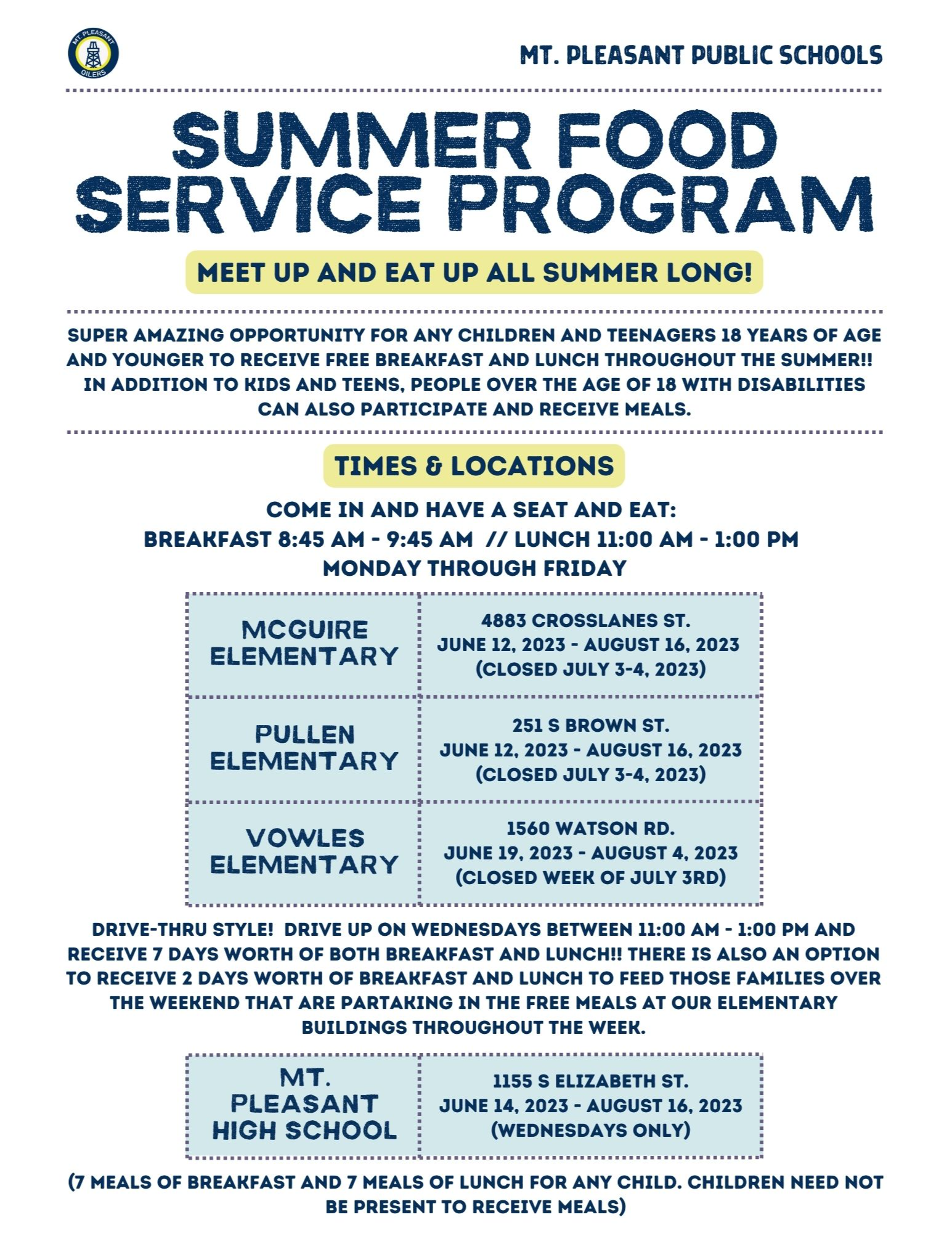 MPPS Summer Food Service Program