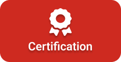 award ribbon labeled certification