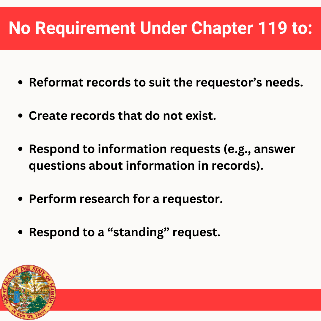 records request informational