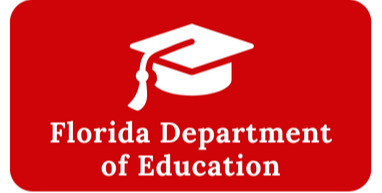 graduation cap icon on red button