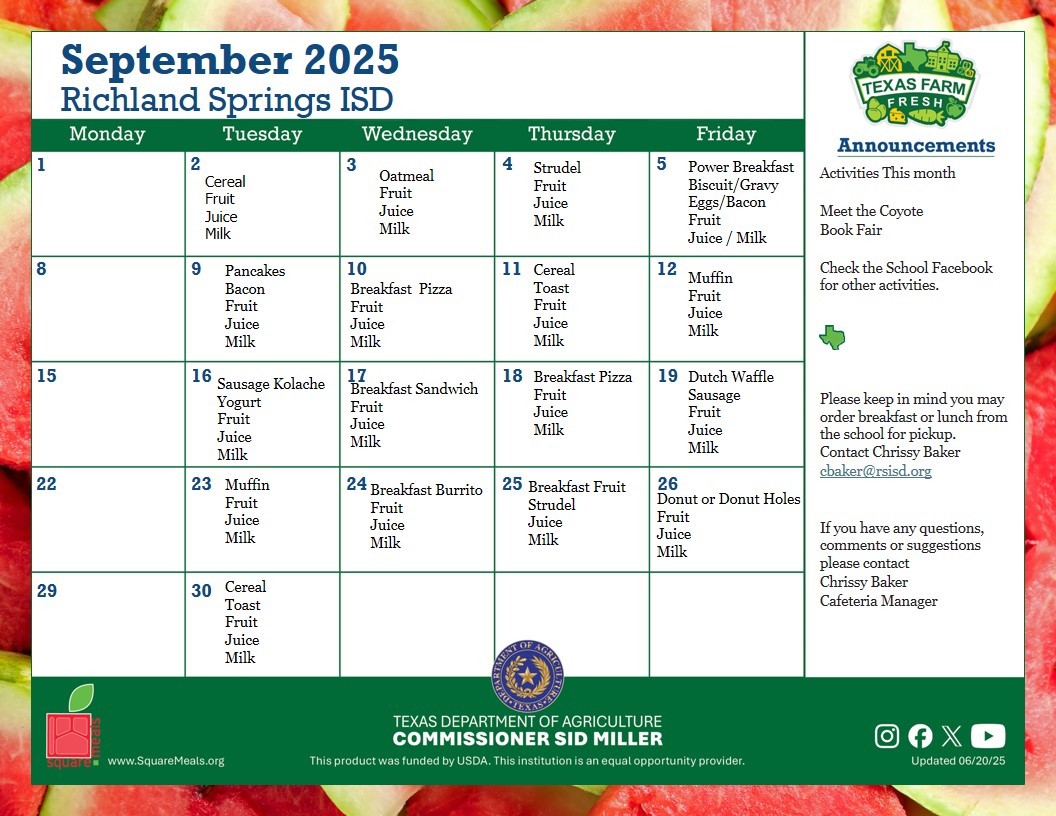Sept 2025 Breakfast