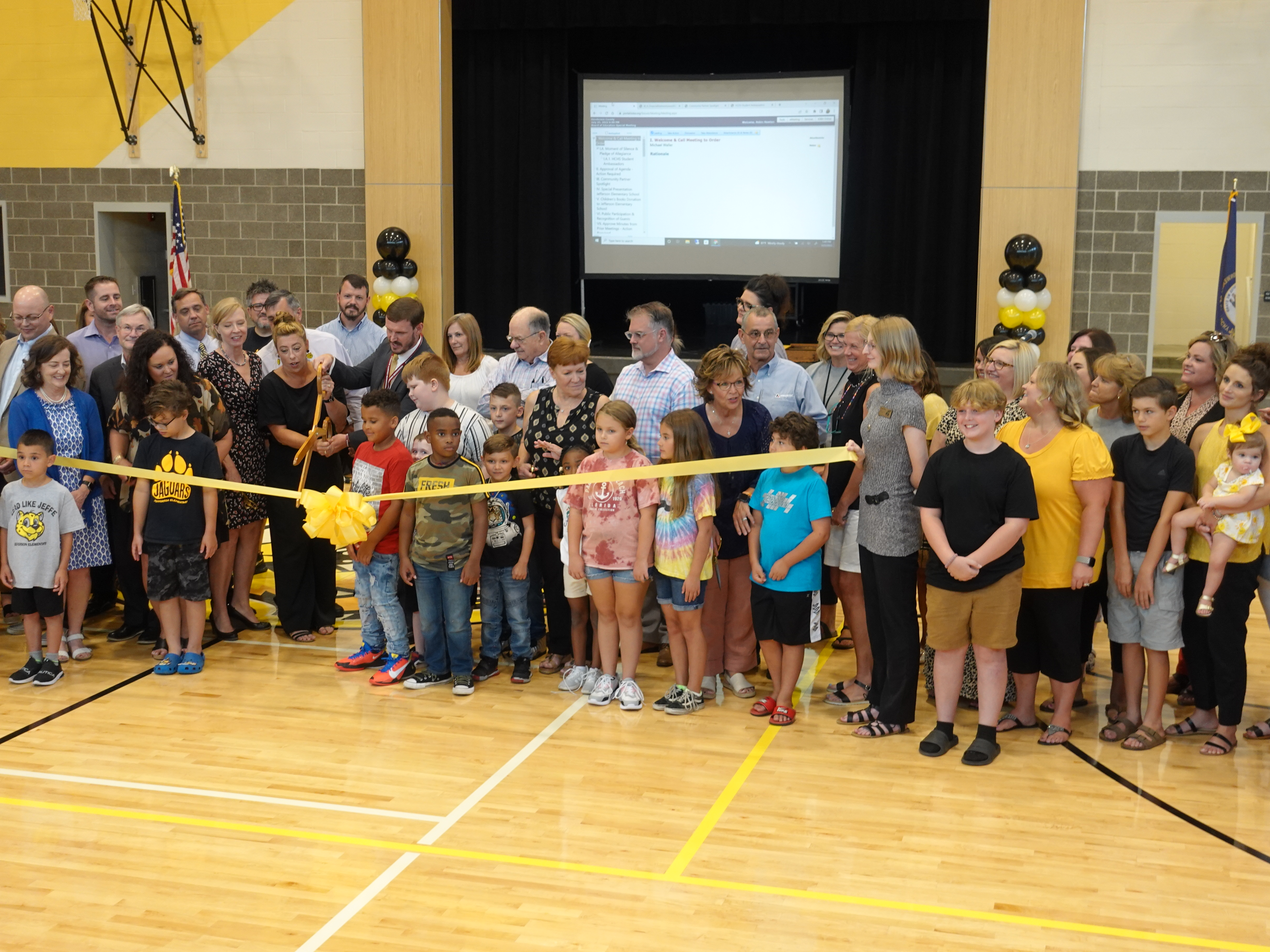 Ribbon Cutting for the new Jefferson Elementary School