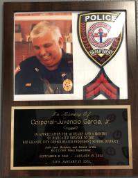 Corporal Juvencio Garcia is greatly missed. 