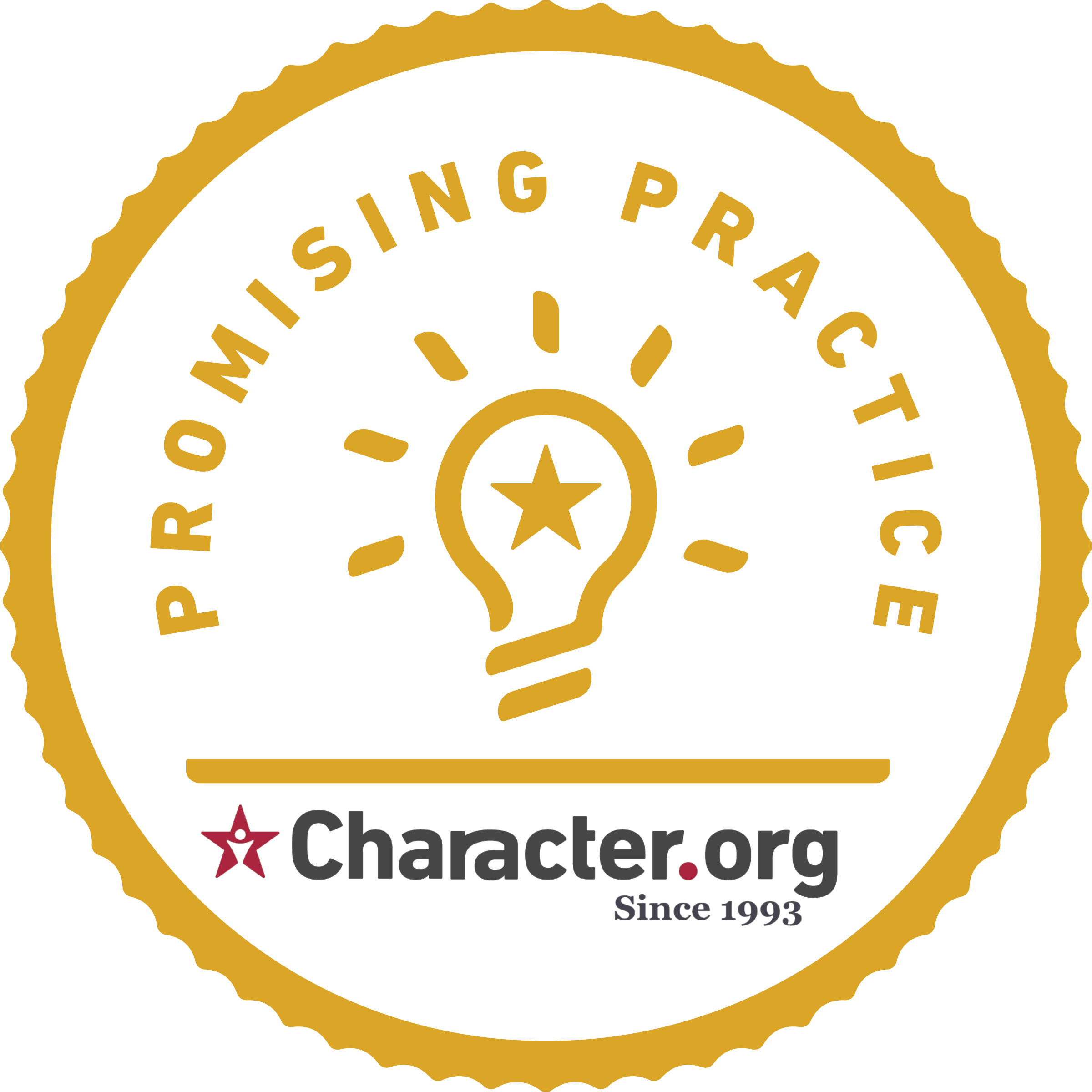 Promising Practice.  Character. org Recipient. 