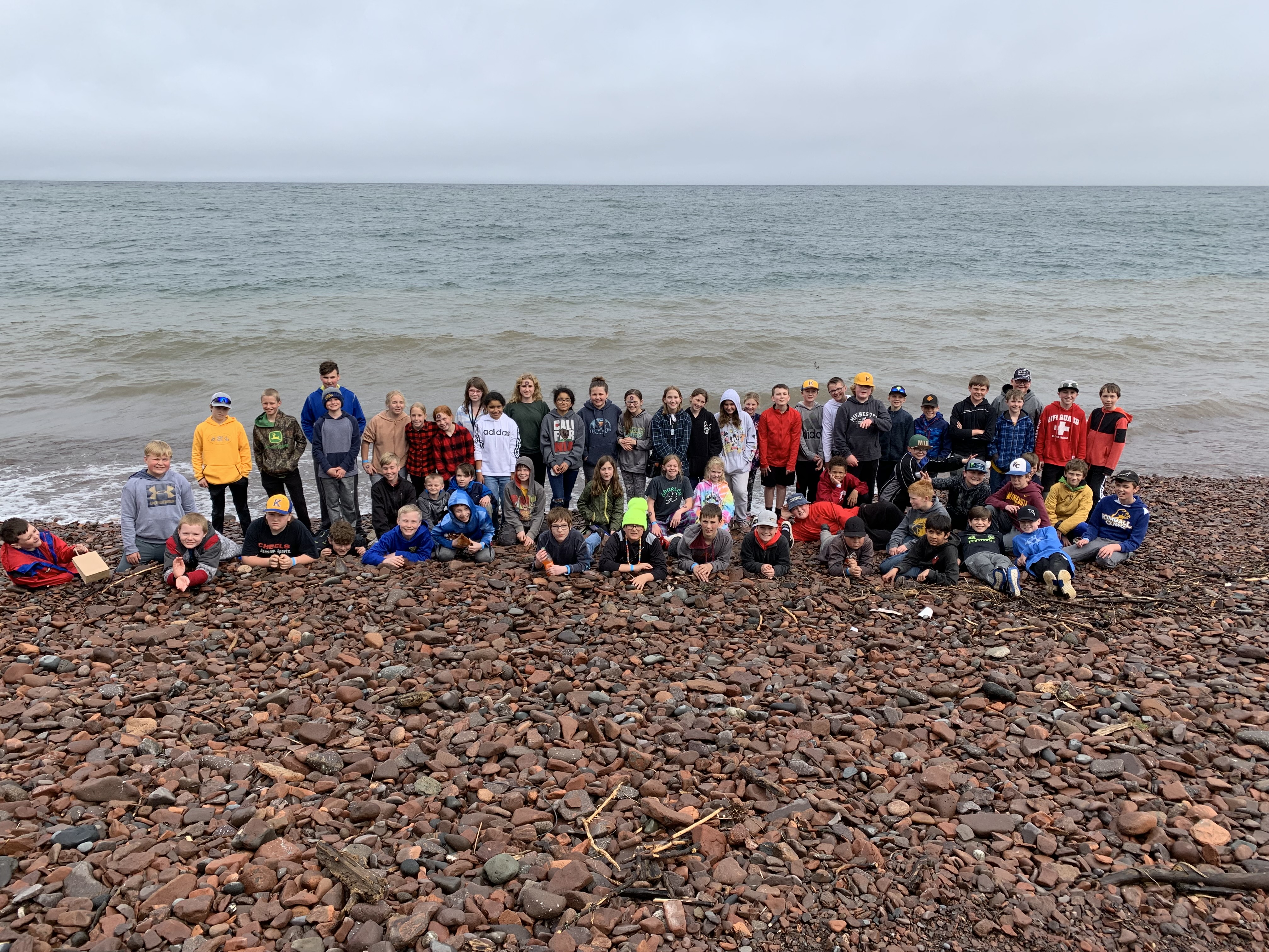 5th grade students in Duluth's Canal Park