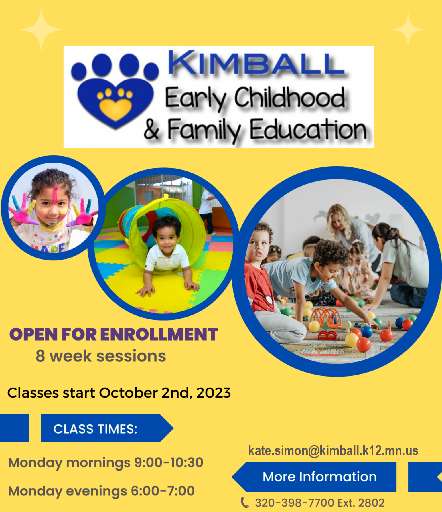 Early Childhood & Family Education Kimball Area Public Schools