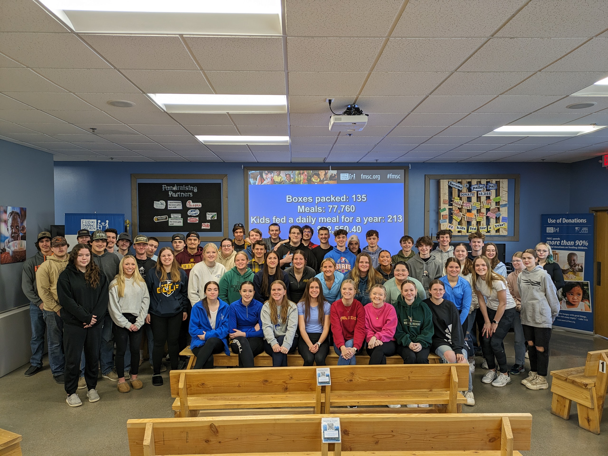 Senior group picture at feed my starving childer