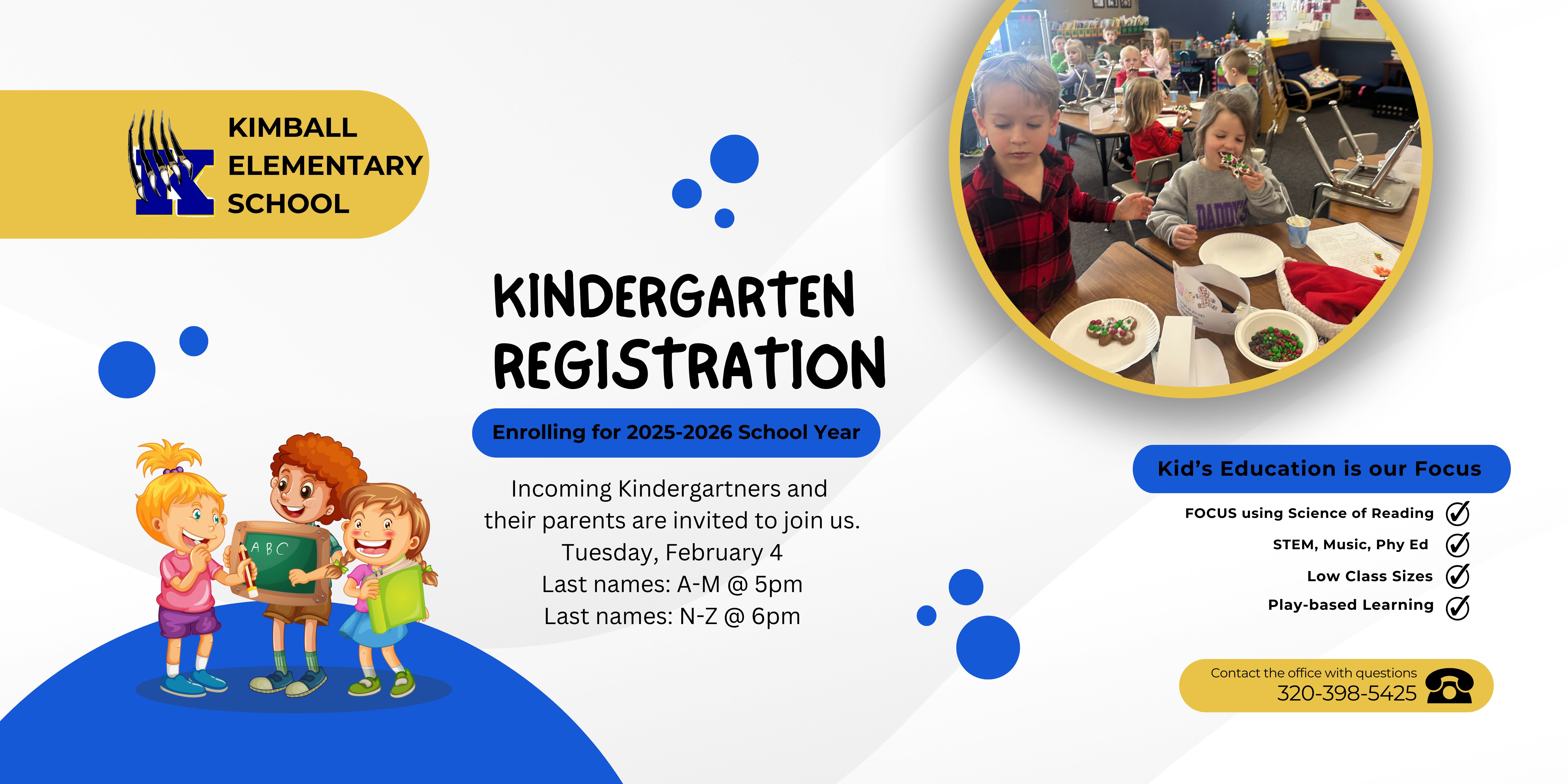 Kindergarten Registration infographic