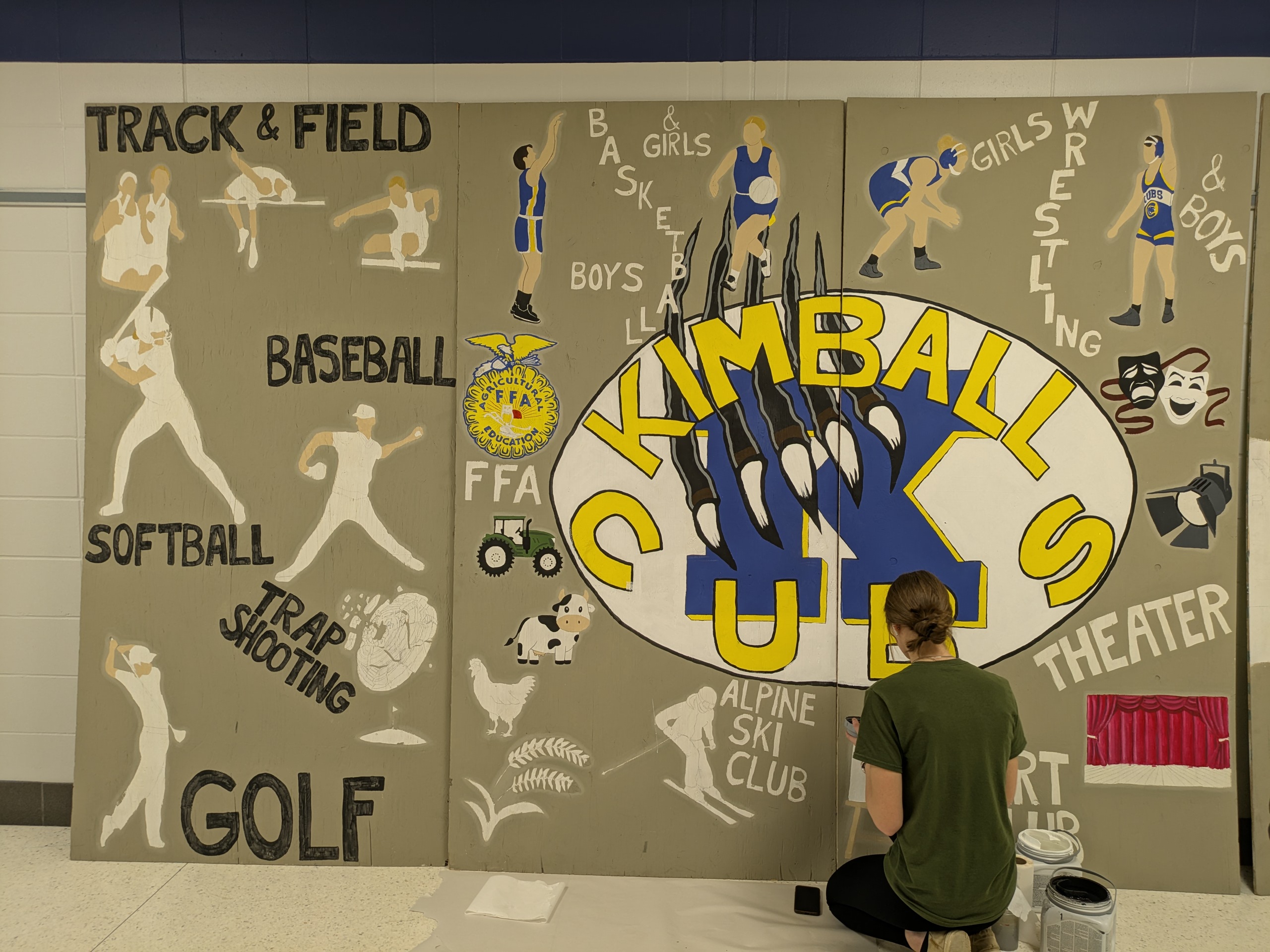 sports mural