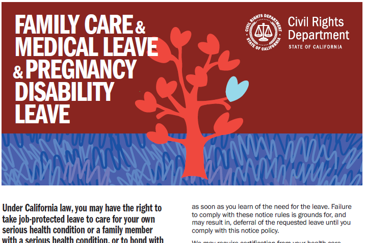Medical and Disability leave poster